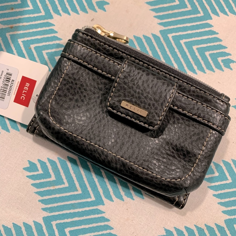 Relic by Fossil Black Leather Wallet
